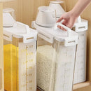 Grain Storage Container with Lid and Measuring Cup