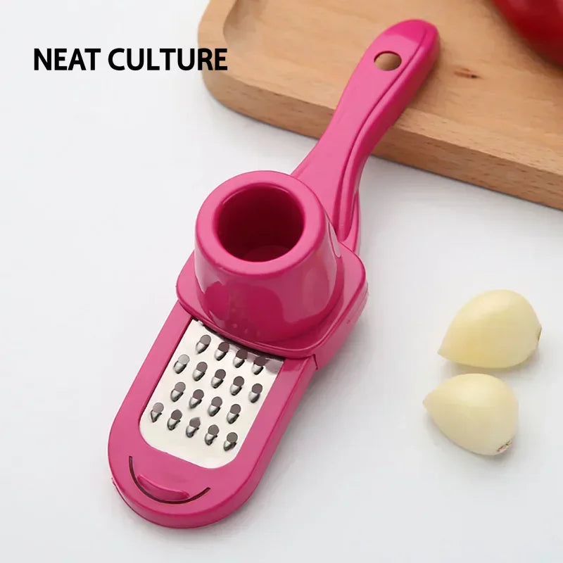 Manual Garlic Press and Ginger Grinder for Kitchen Use